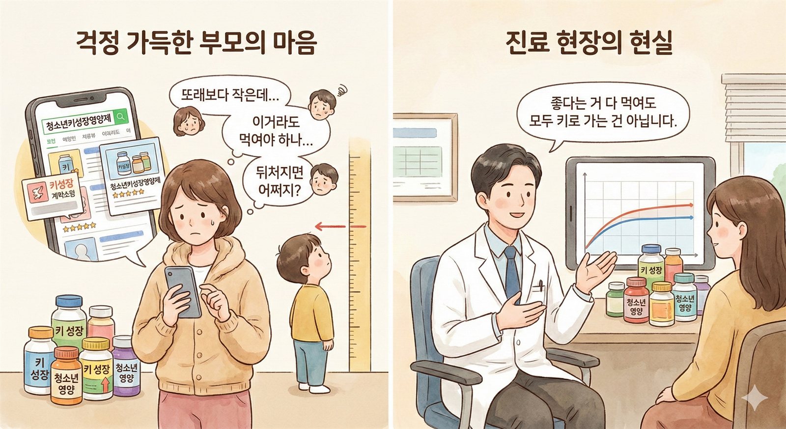 청소년키성장영양제. 중학생, 고등학생 시기별로 전략이 달라야 해요. [방 관련 이미지