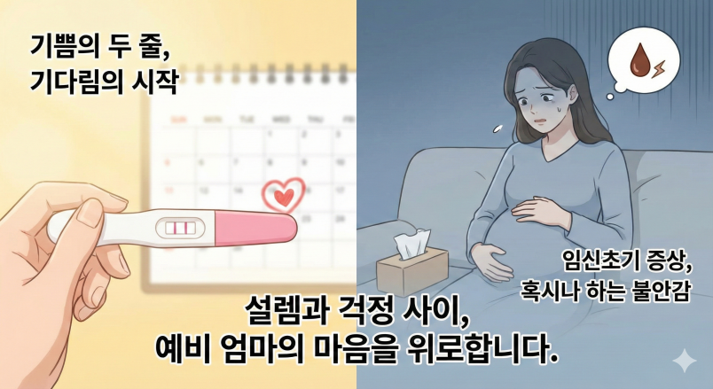 [난임 시리즈 6] 두 줄 확인 후 피비침, 불안하신가요? 임신을 꽉 잡 관련 이미지