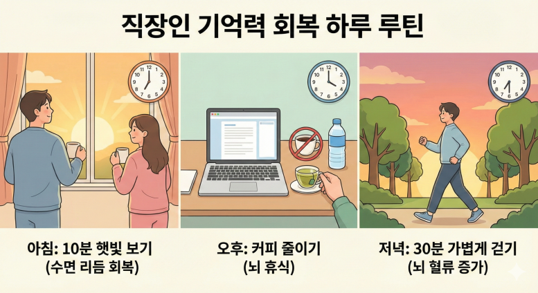 3040 직장인 건망증, 나이 탓일까요? 기억력 좋아지는 법의 모든 것  관련 이미지